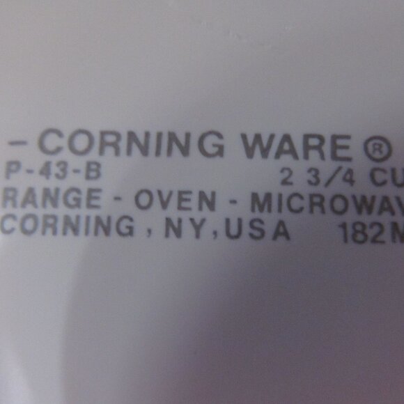 Corning Ware P43B Wildflower Casserole Dish no lid 2-3/4 cup - Picture 8 of 13